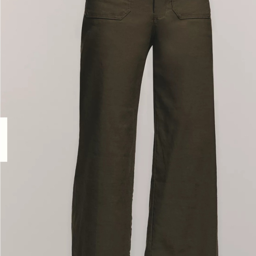Maeve Colette Olive Cropped Pants